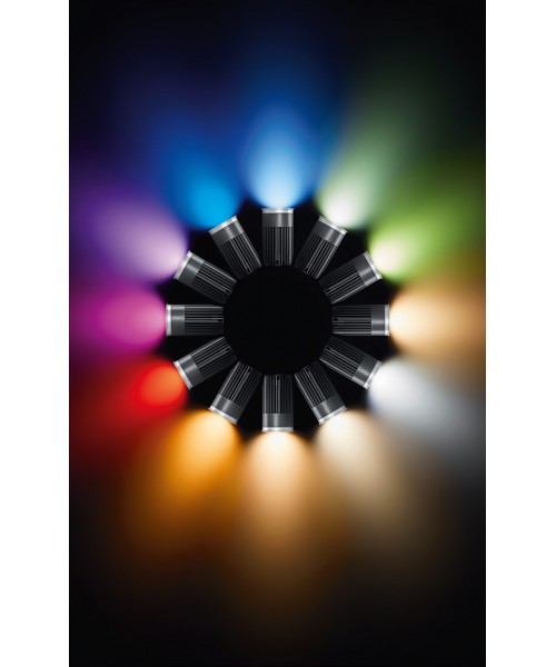 Kiteo K-Motus (Firaled) Downlight, 1.800 - 16.000K + RGB, DALI DT8, mit schwenkbarem Einbaurahmen, rund, weiß